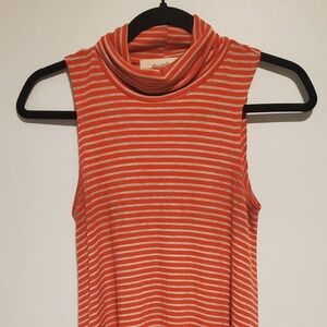 Anthropologie Puella Red Striped Short Sleeve Top XS